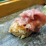 寿司栄 - トロ 毛蟹