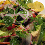 キュイ　ラルドワーズ - タコとトマト、彩り野菜のマリネ