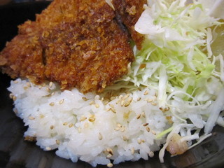 Shokujidoko Kajime - ご飯の上には胡麻がふりかけてありました。