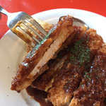 みかさ食堂 - ボルガライス、カツリフト(^^)