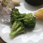 カフェアンドショップ ロータスランド - 2019/06/18
      週替りおまかせセット 550円
      ・米粉麺の冷やし豆乳担々麺
      ・ブロッコリーのマヨネーズ和え
      ・新じゃがいもの甘辛
      ・梅のおむすび