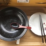 カフェアンドショップ ロータスランド - 2019/06/18
      週替りおまかせセット 550円
      ・米粉麺の冷やし豆乳担々麺
      ・ブロッコリーのマヨネーズ和え
      ・新じゃがいもの甘辛
      ・梅のおむすび