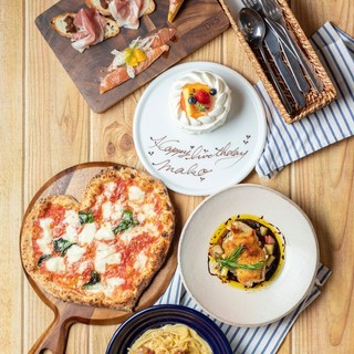 New Anniversary Plan ホールケーキ 乾杯スパークリング付き誕生日や記念日に 青いナポリ イン ザ パーク Aoinapoliinthepark 天王寺駅前 イタリアン 食べログ