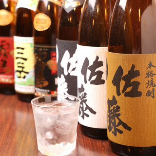 We always have 30 kinds of [Shochu]. Many of them are affordable and rare, starting from 480 yen.