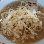 ラーメン二郎 - お椀からの全投入！