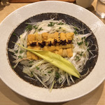 饗 くろ喜 - 8周年限定第1弾「三浦さんの茗荷竹と雲丹の冷やし和えそば」3600円