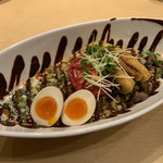 饗 くろ喜 - ヤングコーンとトマトの汁なし担々麺（1,300円）2019.6