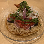 饗 くろ喜 - 初鰹の冷やし中華そば（1,300円）2019.5