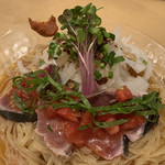 饗 くろ喜 - 初鰹の冷やし中華そば（1,300円）2019.5