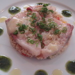 前菜：ブリのカルパッチョ