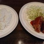 キッチンむう - メンチカツ定食