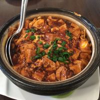 上海料理 四季陸氏厨房 - 麻婆焼きそば スープ・デザート付