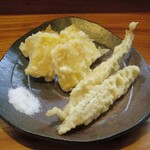 まさし - 揚物（とうもろこしと新ごぼう）