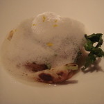 ル・ジュー・ドゥ・ラシエット  - 鱈の白子と蕪のフラン　柚子（2011.12）