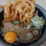 そばうどん 立ち喰い雑賀屋 - かき揚げ玉子そば550円