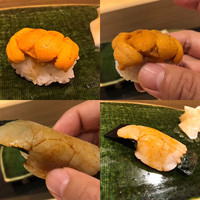 築地青空三代目別邸 - うに→リフトアップ
                    追加で食べた激ウマ平貝→リフトアップ