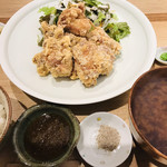 かくしか食堂 - 唐揚げ定食