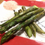 茨城地のもの わらやき料理 たたきの一九 - 藁焼き・アスパラガス