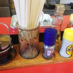 好陽軒 - ◆卓上調味料♪◆ラー油、高麗人参、りんご酢黒コショウ、コショウ、ガーリック♪◆