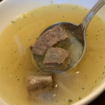 ご馳走亭 - 牛肉の玉葱のスープ