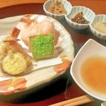 Sushi Chaya Wabisuke - 天ぷら＆3種小鉢
