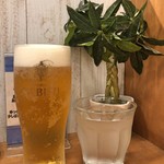 麺匠 釜善 - 生ビール（ヱビス）