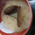 民宿 青塚食堂 - ホタテの味噌汁