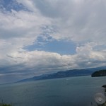 民宿 青塚食堂 - 店の前の海きれいなブルー。晴れた日はもっと綺麗！とのことです。充分すぎるほど今も綺麗です。