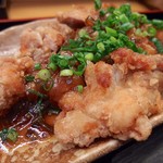 ふくの鳥 - ひな鶏の唐揚げ・油淋ソース・ご飯大盛（830円）
            