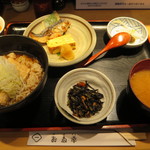 お多幸 - 豆腐茶飯と焼魚定食＠700円(税込み)