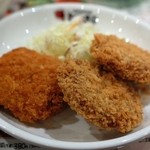 さくら水産 - メインのメンチカツとチキンカツ