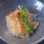 タイ屋台料理 ムエタイハウス - （'11/12） ランチのタイ風春雨サラダ