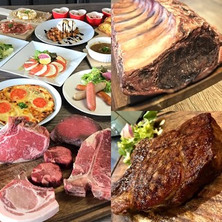 リブアイ熟成肉満足コース5500円 税込 お料理10品 2h飲み放題 熟成肉 Kaze 辻堂 辻堂 ステーキ 食べログ