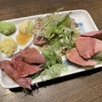 四文屋 - 豚冷製三点盛、500円(税別)