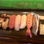 三郎寿司 - 穴子入りランチ2000円の握り8貫