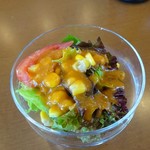 ステーキ食堂 ミートソルジャー - どのランチにもサラダ付きます