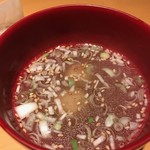 串焼とこころ 克 - 鶏スープ、+100円でつくね入りに