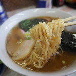 竹田家手打ラーメン店 - 麺アップ