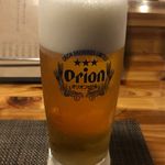 和飲食堂 - 向いから持って来たオリオン生
