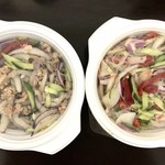アジアン料理サハラ - 挽肉スパイシーサラダ、春雨サラダ