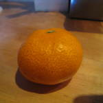 中華蕎麦 蘭鋳 - 12/31限定でみかんがデザートにもらえます。