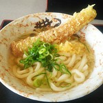 Genkyuu - かけうどん中290円 ちくわ天120円