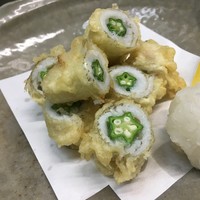 キスとオクラの天ぷら