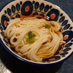 和みdining 笑琉 - 付け合わせのソーメン