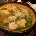 魚山亭 - 鶏だんごの柚子鍋