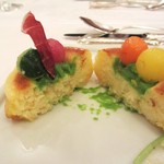 綱町三井倶楽部 - 2011添えられたじゃが芋のドーナツ