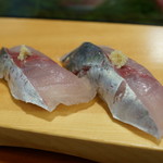 亀鶴寿司 - 鯵はやはり美味い♪