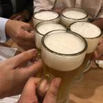 Shunkashuutou - 生ビールで乾杯