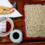 萩の茶屋 - 天もりそば(大)　1,600円(税別)