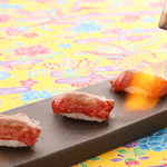 [Limited to 10 pieces per day] Grilled Miyako beef nigiri